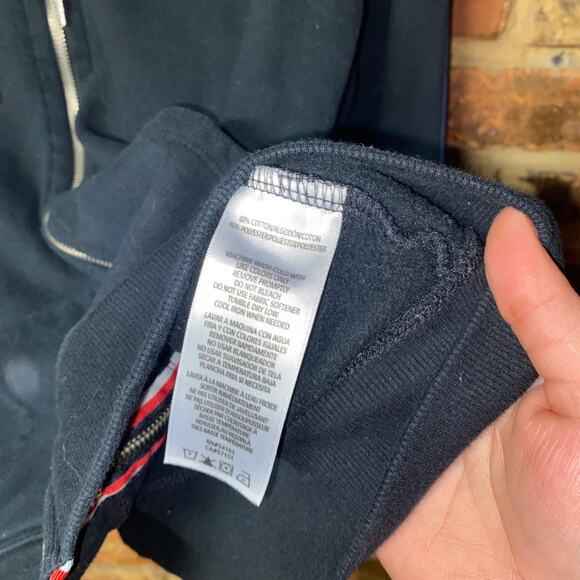 Tommy Hilfiger Black Hoodie with Red Accents - Picture 6 of 7